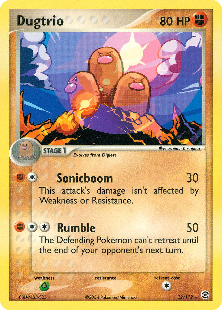Dugtrio — FireRed & LeafGreen #22/112