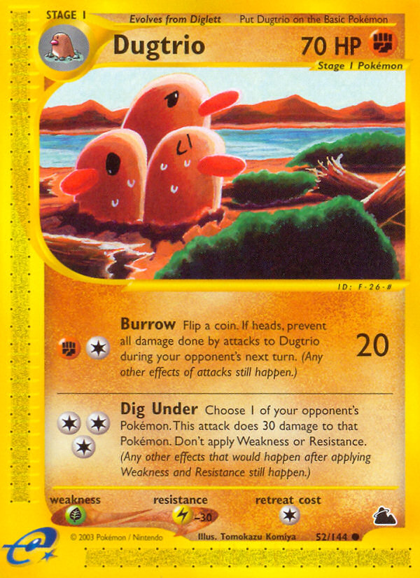 Dugtrio — Skyridge #052/144