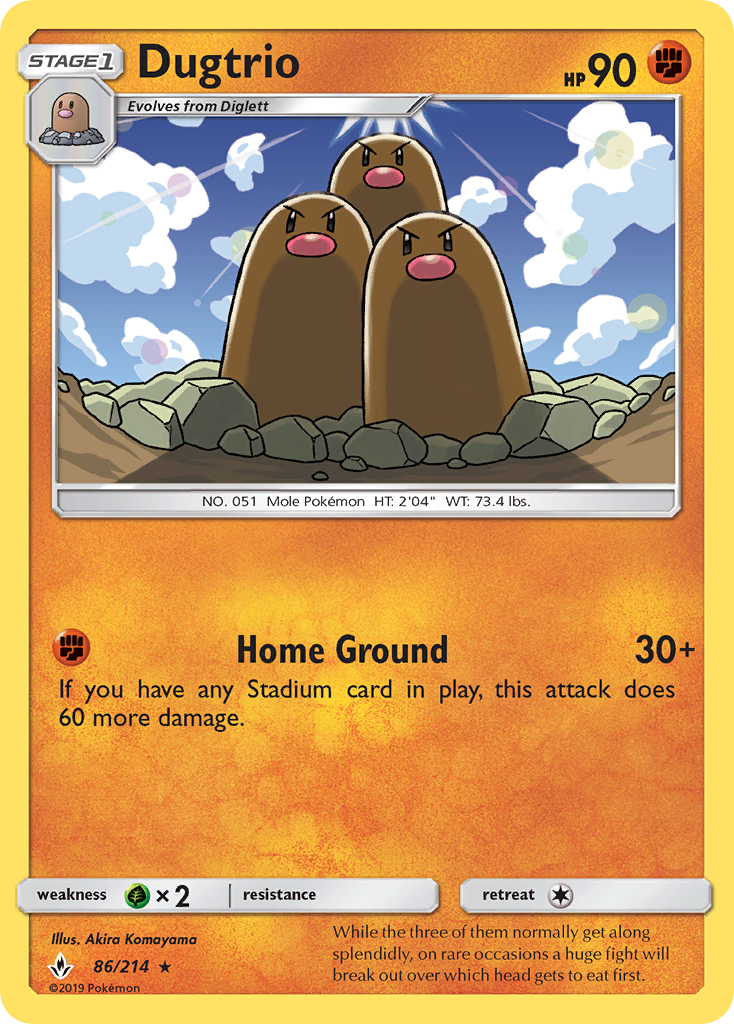 Dugtrio — SM - Unbroken Bonds #86/214