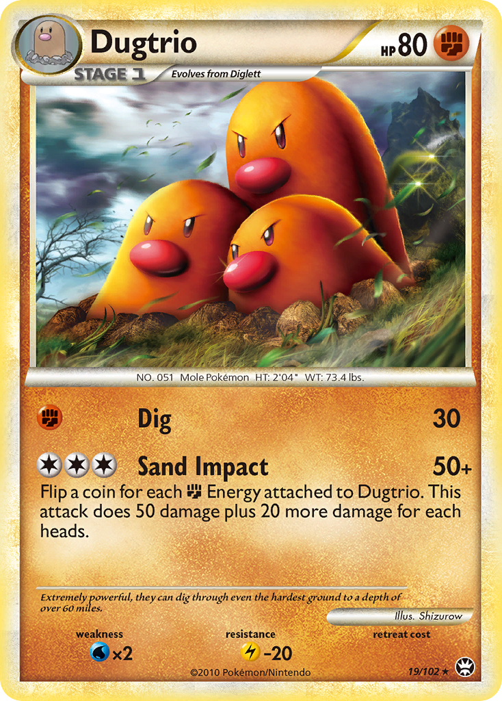 Dugtrio — Triumphant #19/102