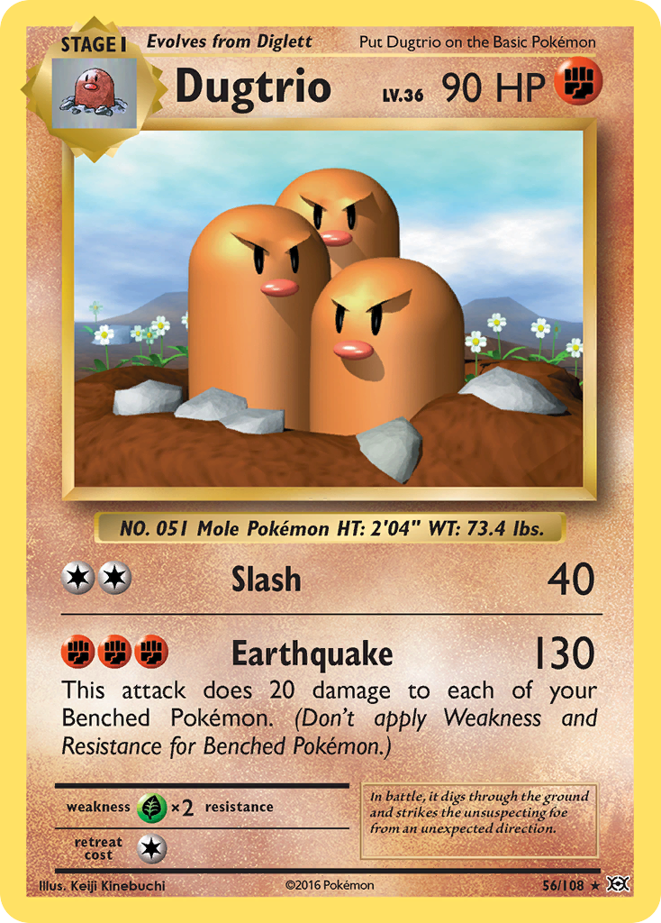 Dugtrio — XY - Evolutions #56/108