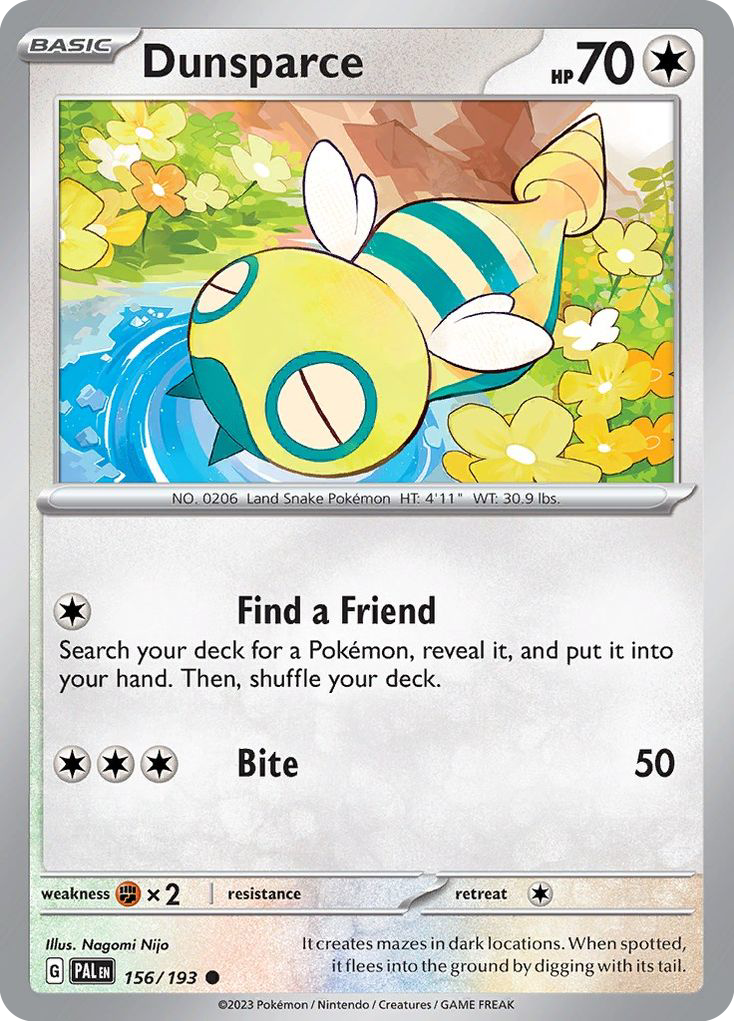 Dunsparce — SV02: Paldea Evolved #156/193