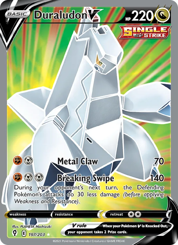 Duraludon V (Full Art) — SWSH07: Evolving Skies #197/203