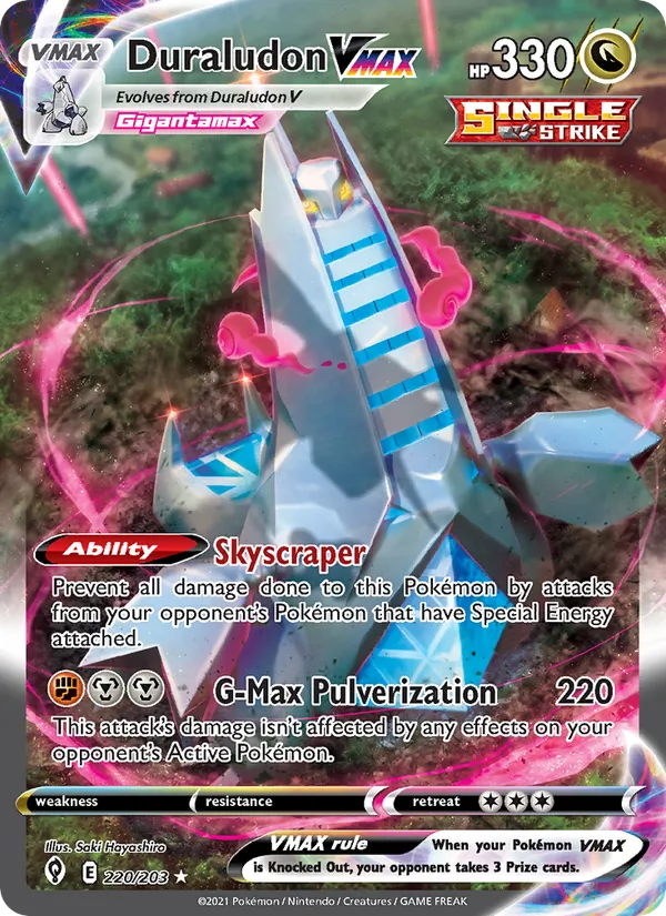 Duraludon VMAX (Alternate Art Secret) — SWSH07: Evolving Skies #220/203