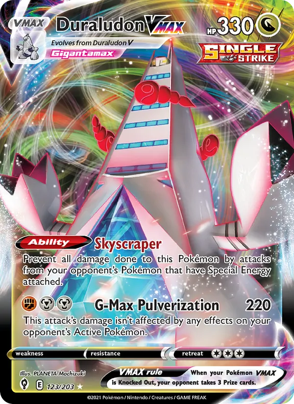 Duraludon VMAX — Jumbo Cards #123/203