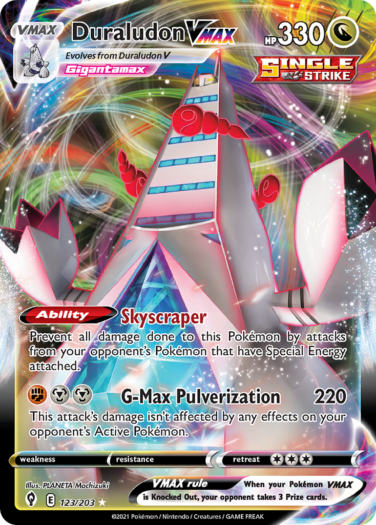 Duraludon VMAX — SWSH07: Evolving Skies #123/203