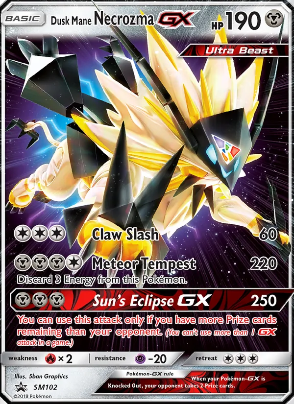 Dusk Mane Necrozma GX — SM Promos #SM102