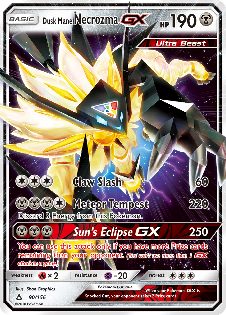 Dusk Mane Necrozma GX — SM - Ultra Prism #90/156