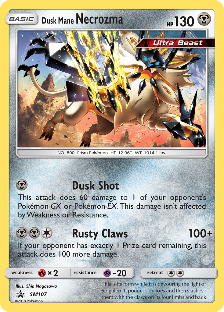 Dusk Mane Necrozma — SM Promos #SM107