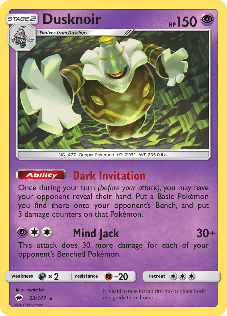 Dusknoir — Deck Exclusives #053/147