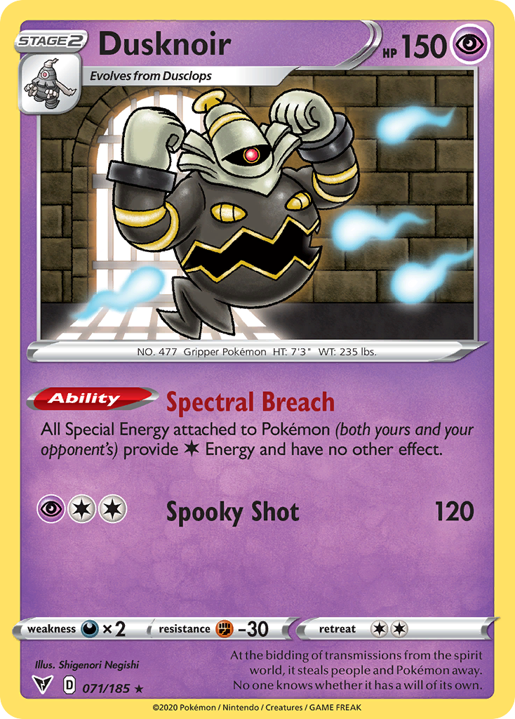 Dusknoir — SWSH04: Vivid Voltage #071/185