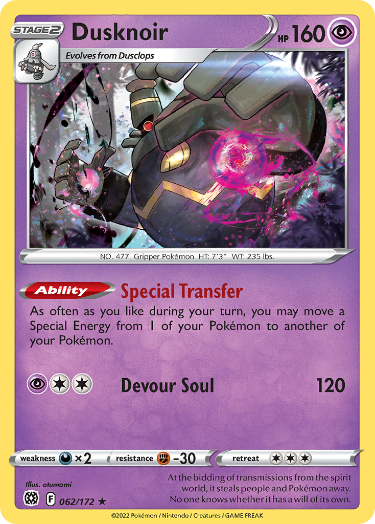 Dusknoir — Trick or Trade BOOster Bundle #062/172