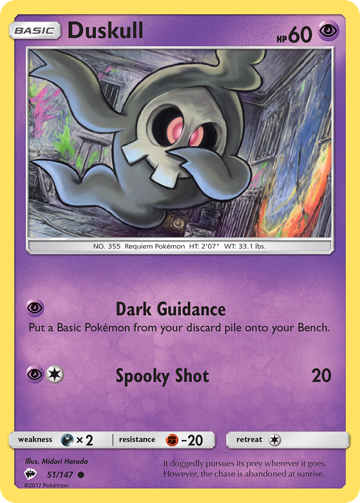 Duskull — SM - Burning Shadows #51/147