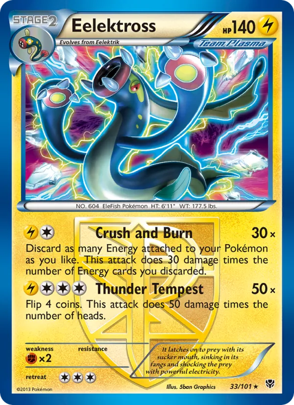 Eelektross (Team Plasma) — Plasma Blast #33/101