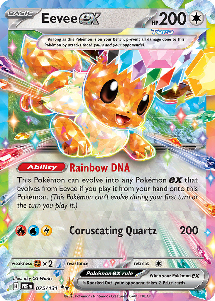 Eevee ex — SV: Prismatic Evolutions #075/131