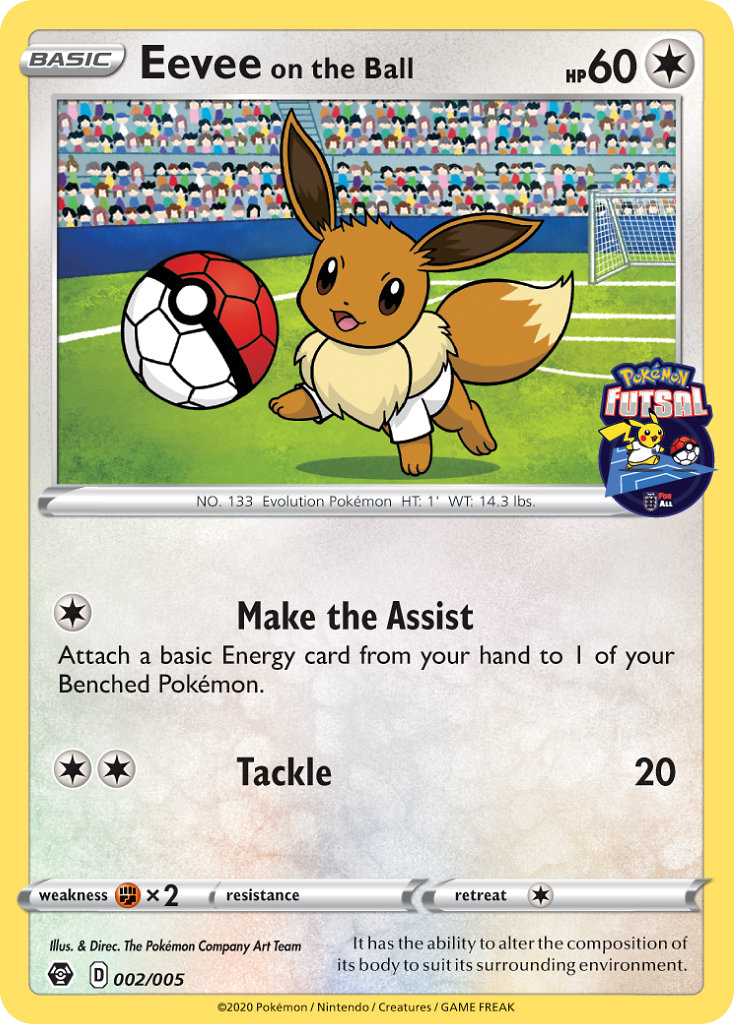 Eevee on the Ball — Miscellaneous Cards & Products #002/005