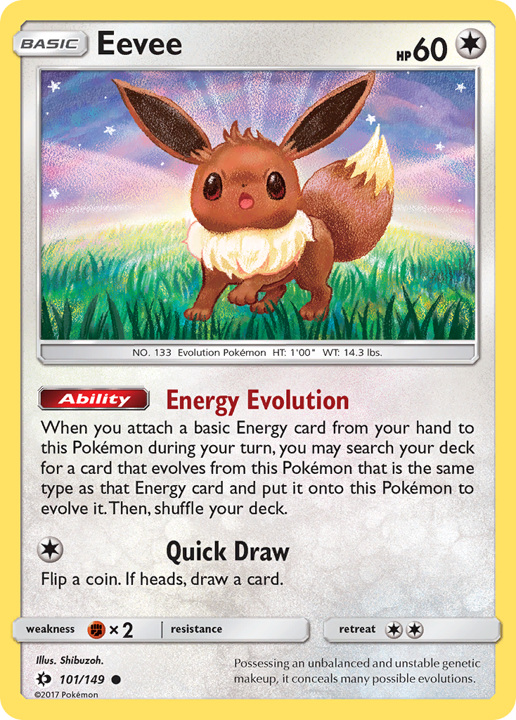 Eevee — SM Base Set #101/149