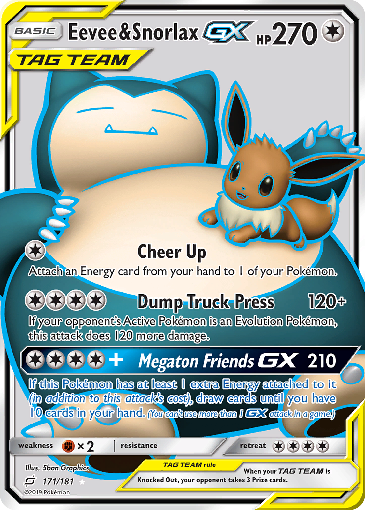 Eevee & Snorlax GX (Full Art)