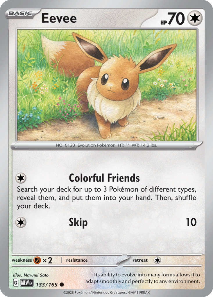 Eevee — SV: Scarlet & Violet 151 #133/165