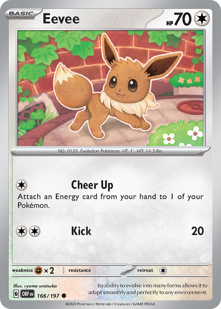 Eevee — SV03: Obsidian Flames #166/197