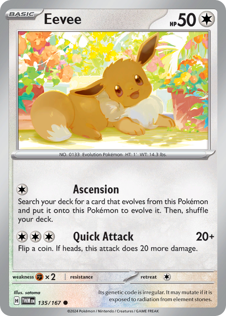 Eevee — SV06: Twilight Masquerade #135/167