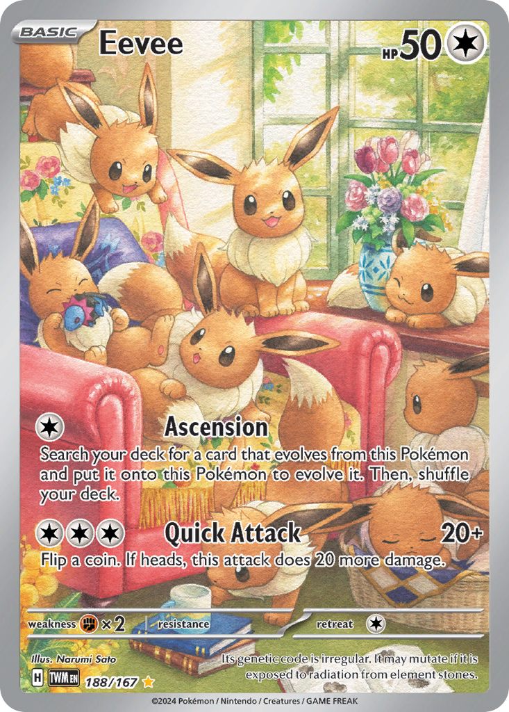 Eevee — SV06: Twilight Masquerade #188/167