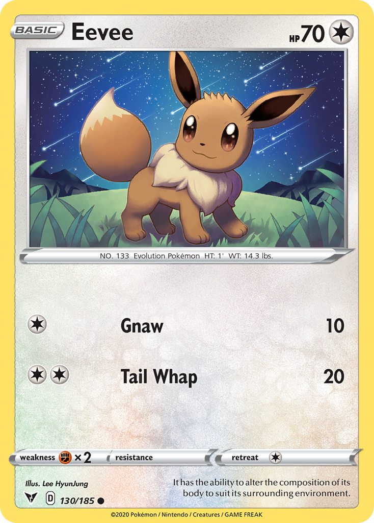 Eevee — SWSH04: Vivid Voltage #130/185
