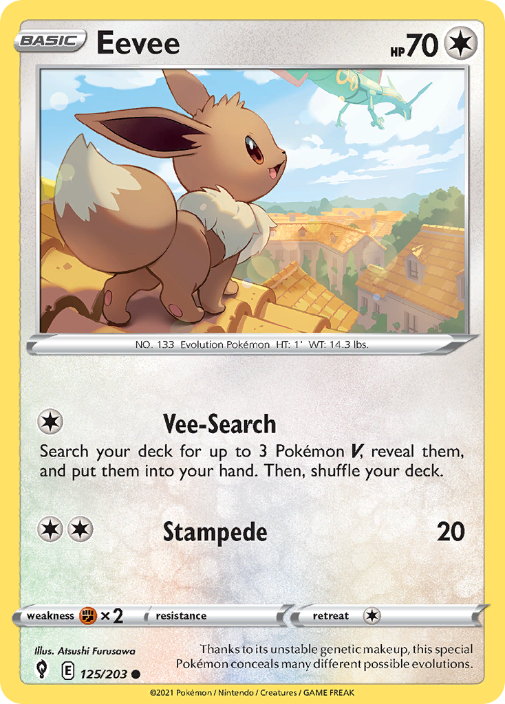Eevee — SWSH07: Evolving Skies #125/203
