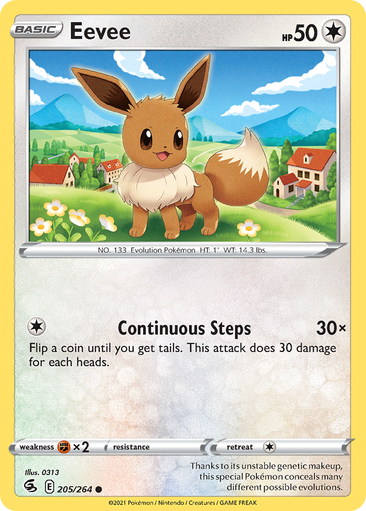 Eevee — SWSH08: Fusion Strike #205/264
