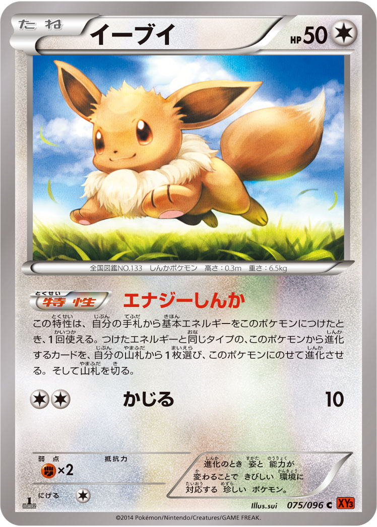 Eevee — XY3: Rising Fist #075/096