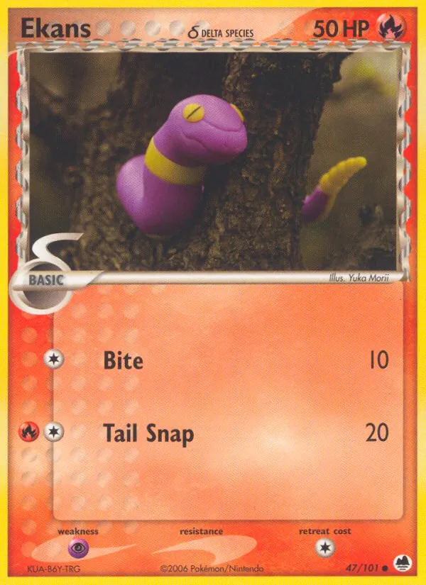 Ekans (Delta Species) — Dragon Frontiers #47/101