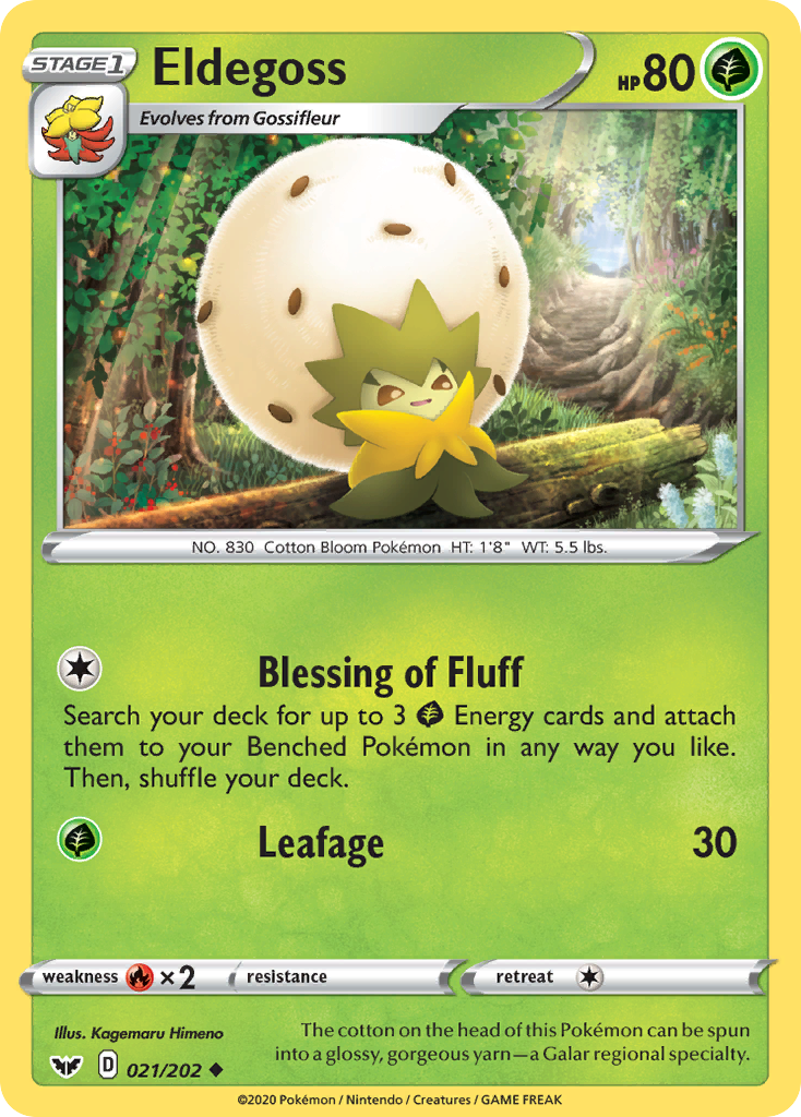 Eldegoss — SWSH01: Sword & Shield Base Set #021/202