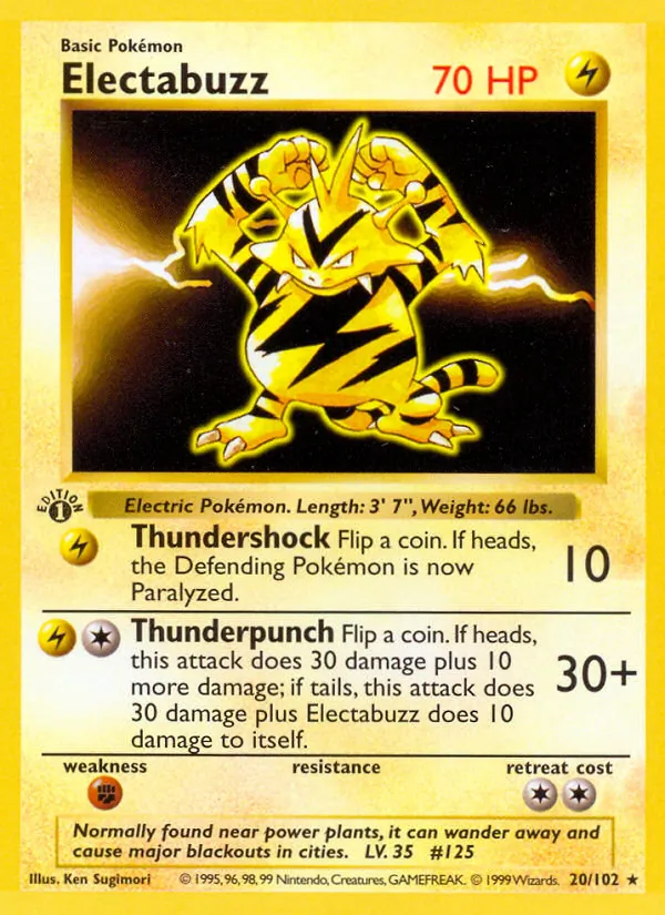 Electabuzz — Base Set #020/102