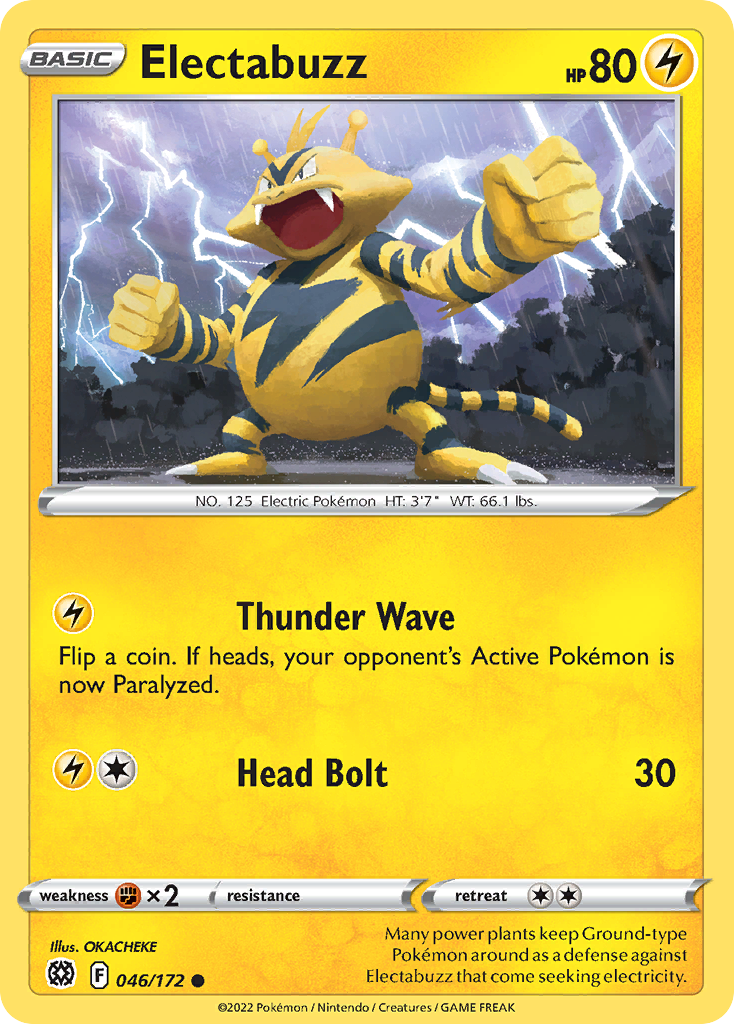 Electabuzz — SWSH09: Brilliant Stars #046/172