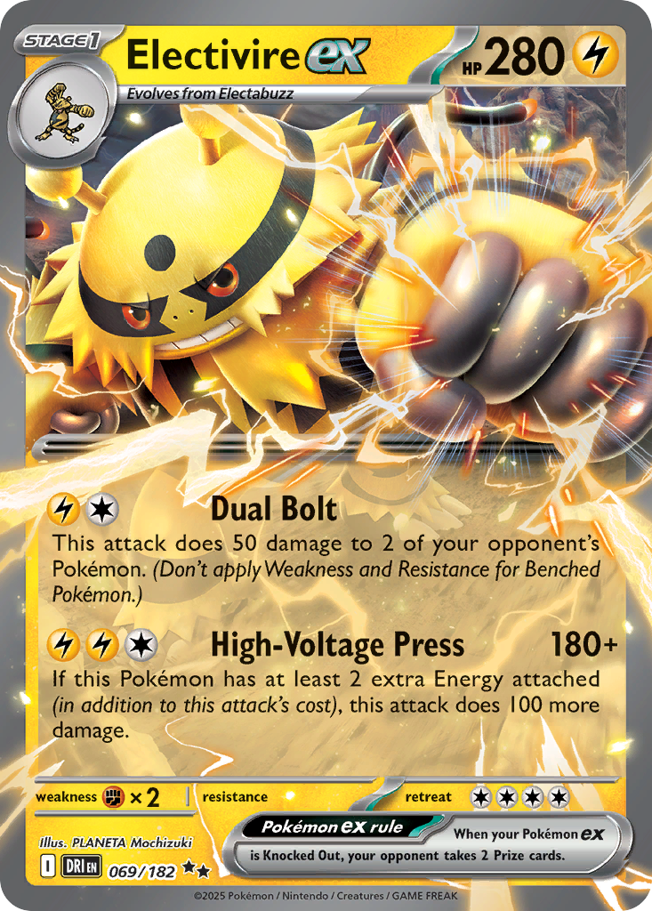 Electivire ex — SV10: Destined Rivals #069/182
