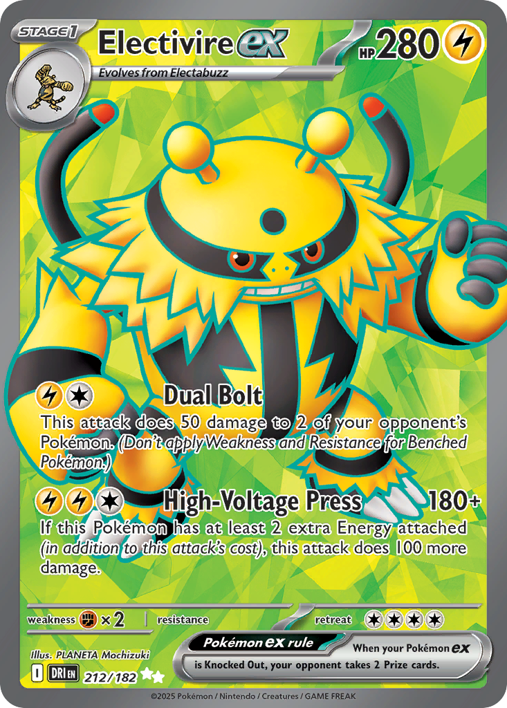 Electivire ex — SV10: Destined Rivals #212/182