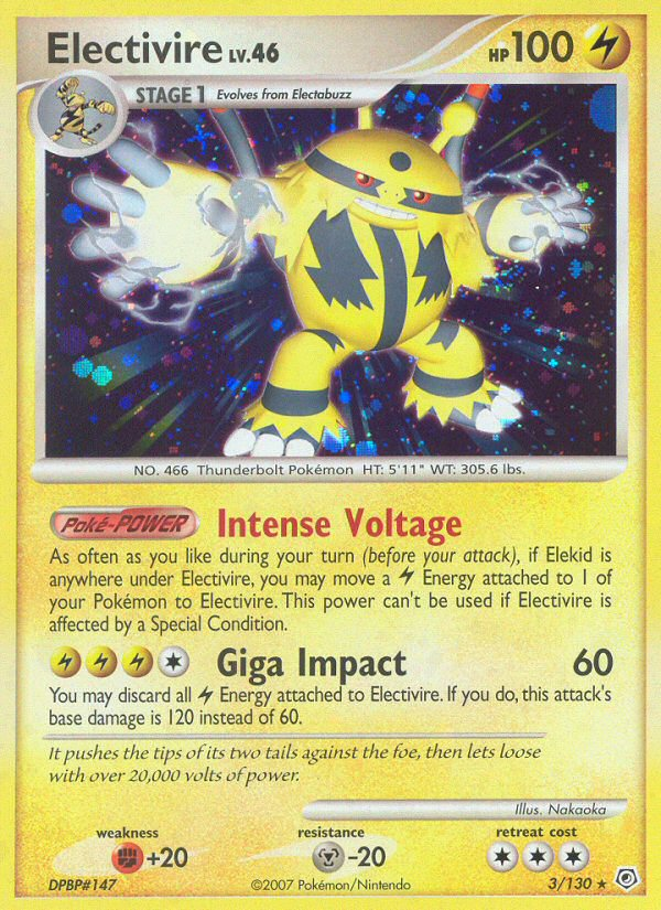 Electivire — League & Championship Cards #003/130