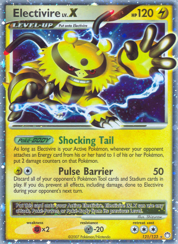 Electivire LV.X — Mysterious Treasures #121/123