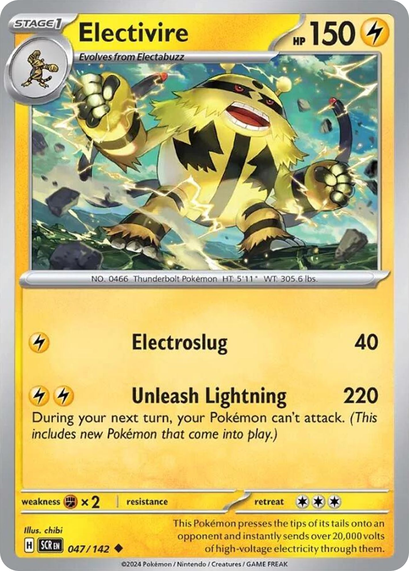 Electivire — SV07: Stellar Crown #047/142