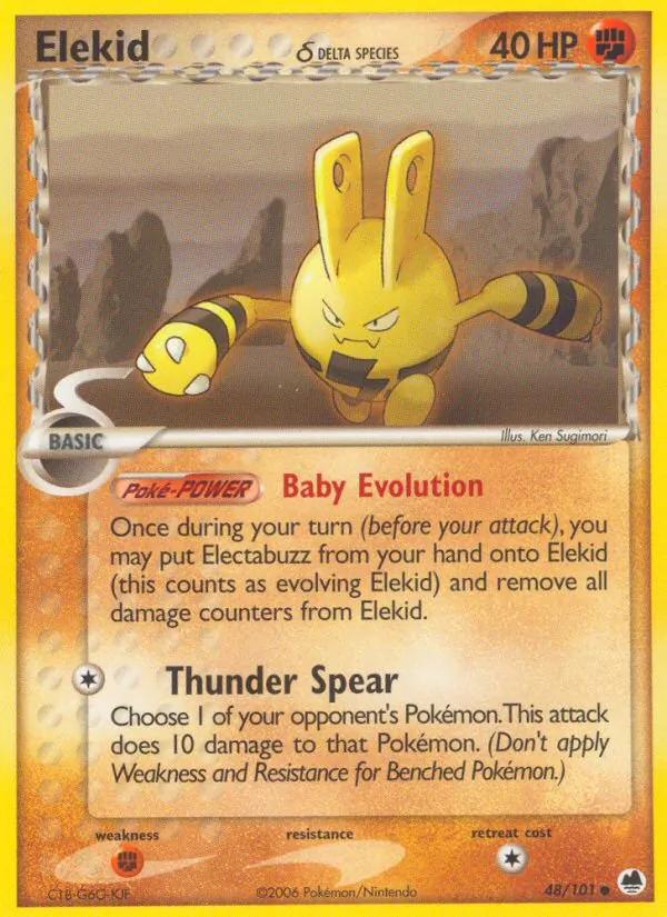 Elekid (Delta Species) — Dragon Frontiers #48/101