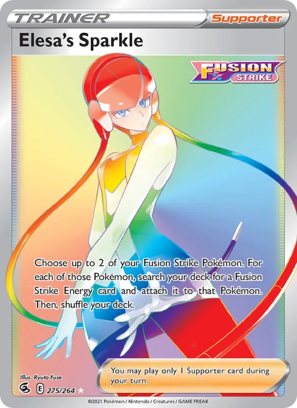 Elesa's Sparkle (Secret) — SWSH08: Fusion Strike #275/264