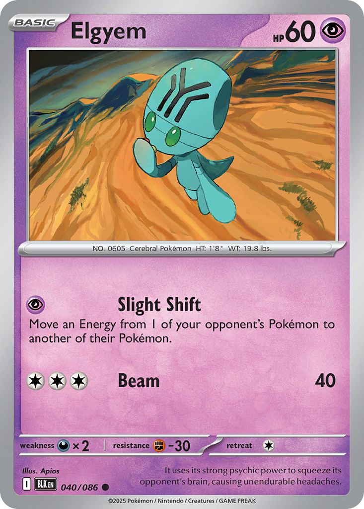 Elgyem — SV: Black Bolt #040/086