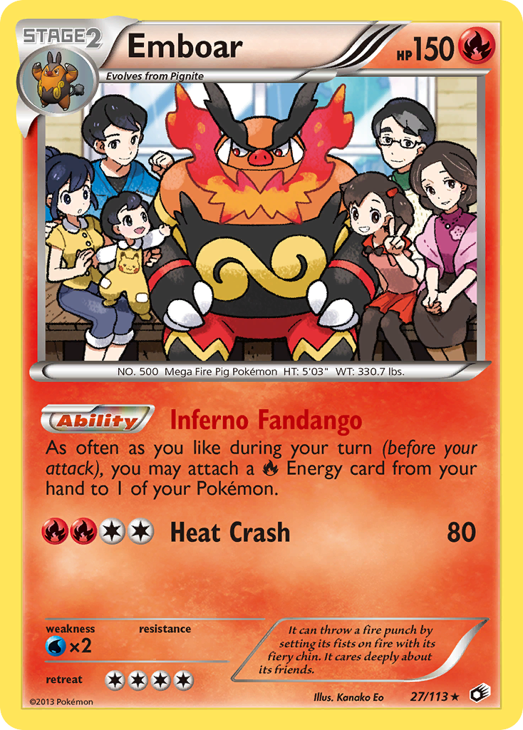 Emboar — Legendary Treasures #27/113