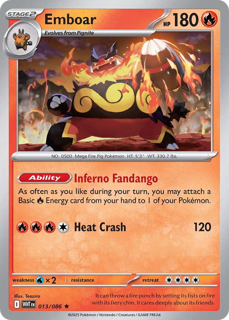Emboar — SV: White Flare #013/086