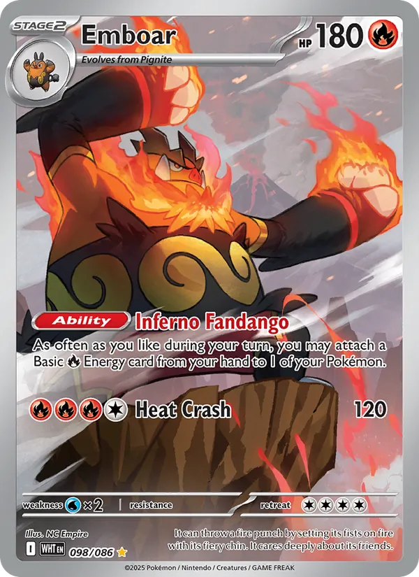 Emboar — SV: White Flare #098/086