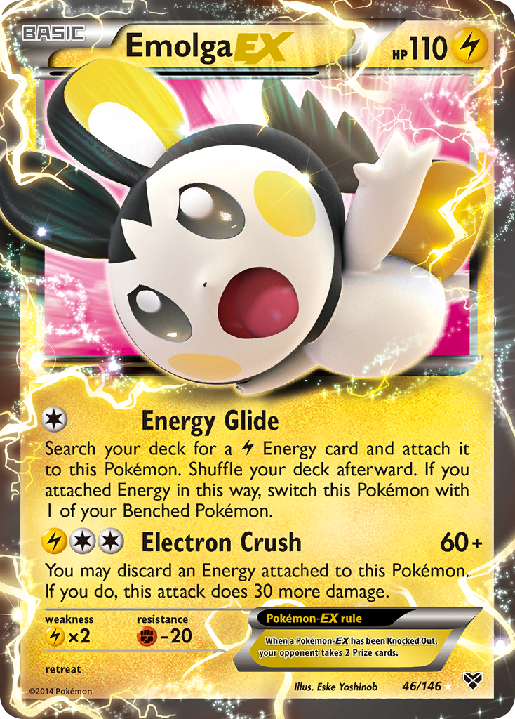 Emolga EX — XY Base Set #46/146