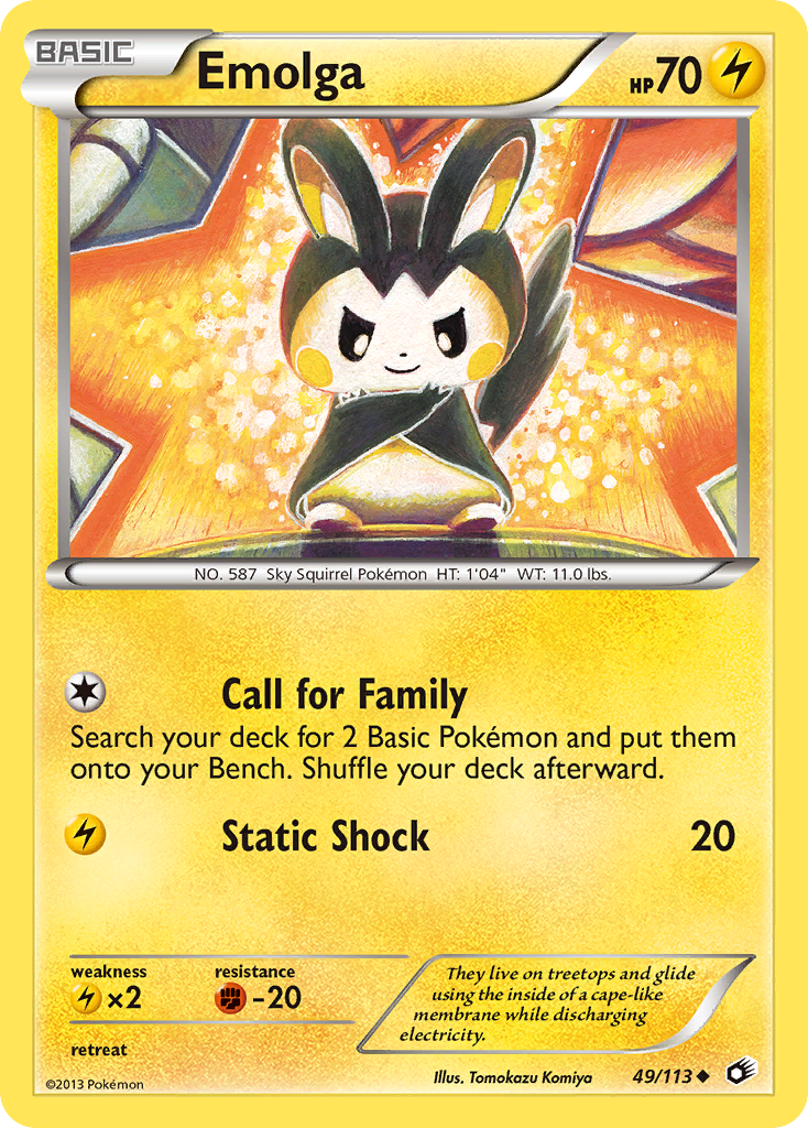 Emolga — Legendary Treasures #49/113