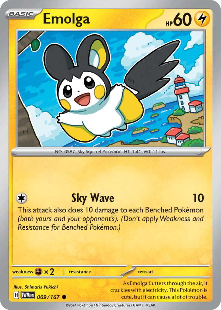 Emolga — SV06: Twilight Masquerade #069/167