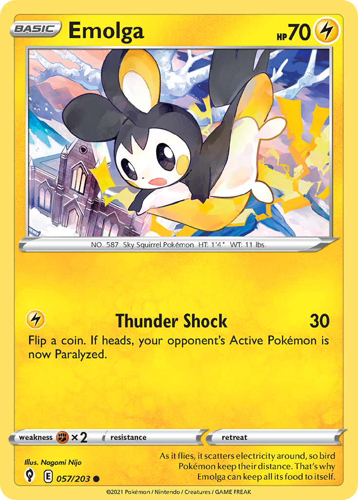 Emolga — SWSH07: Evolving Skies #057/203