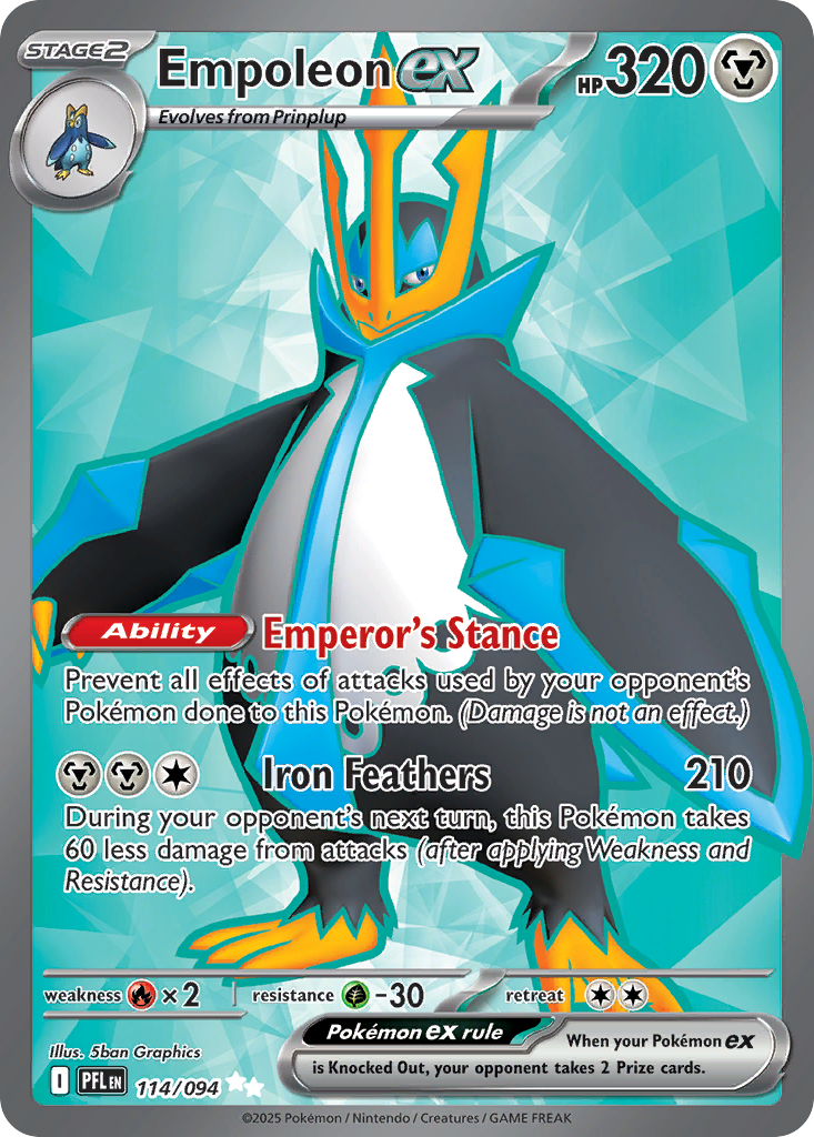 Empoleon ex — ME02: Phantasmal Flames #114/094